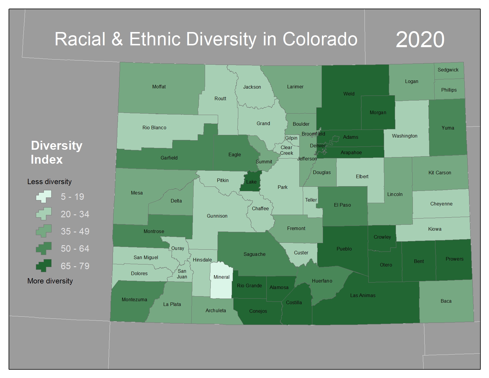 Mapping Racial and Ethnic Diversity in Colorado  Corona Insights